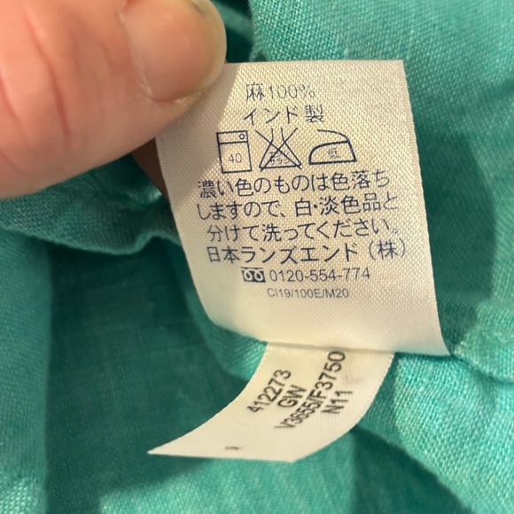 Lands‎ End Linen Tunic Top Oversized Large Beachy Lagenlook Sustainable 19343x - Picture 10 of 13